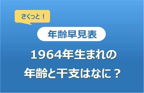 1964 干支|1964年（昭和39年）の干支はなに年？＆何歳？生まれた有名人。